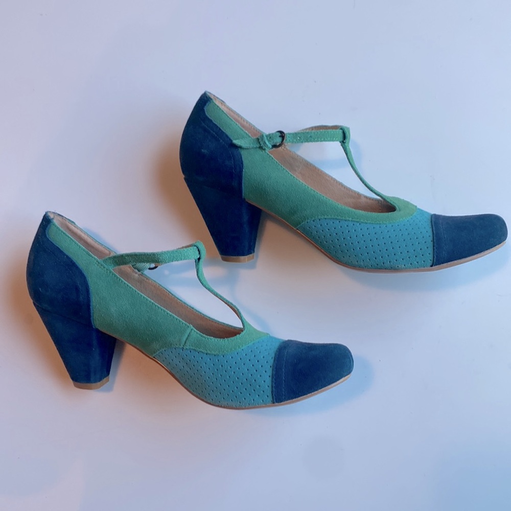 Chelsea Crew Malibu Retro T-strap 40s heel👗 - Picture 8 of 12